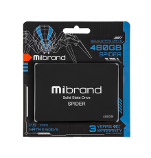 Жорсткий диск 2.5" SSD 480Gb Mibrand Spider Series, MI2.5SSD/SP480GBST