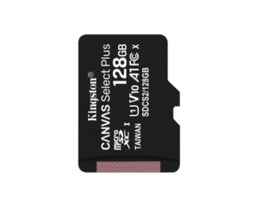 microSDXC (UHS-1) Kingston Canvas Select Plus 128Gb class 10 А1 (R-100MB/s) (SDCS2/128GBSP)