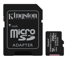 microSDXC (UHS-1) Kingston Canvas Select Plus 256Gb class 10 А1 (R-100MB/s) (adapter SD) (SDCS2/256GB)