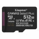 Карта пам'яті microSDXC (UHS-1 U3) Kingston Canvas Select Plus Gen3 512Gb class 10 А1 V30 (R-150MB/s) (SDCS3/512GBSP)