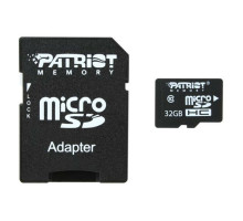 microSDHC (UHS-1) Patriot LX Series 32Gb class 10 (adapter SD) (PSF32GMCSDHC10)