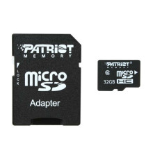 microSDHC (UHS-1) Patriot LX Series 32Gb class 10 (adapter SD) (PSF32GMCSDHC10)