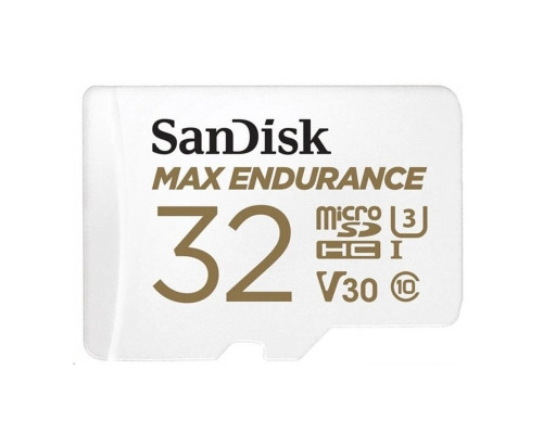 microSDHC (UHS-1 U3) SanDisk Max Endurance 32Gb class 10 V30 (100Mb/s) (adapterSD) (SDSQQVR-032G-GN6IA)