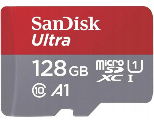 microSDXC (UHS-1) SanDisk Ultra 128Gb class 10 A1 (140Mb/s) (adapter SD) Imaging Packaging (SDSQUAB-128G-GN6IA)