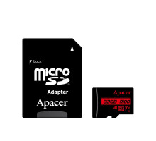 microSDHC (UHS-1) Apacer 32Gb class 10 V10 A1 R100MB/s (adapter SD) (AP32GMCSH10UB-R)