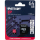 microSDXC (UHS-1 U3) Patriot EP Series 64Gb class 10 V30 (R-100MB/s, W-80MB/s) (adapter SD) (PEF64GEP31MCX)