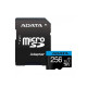 microSDXC (UHS-1) A-DATA Premier 256Gb Class 10 А1 (R-100Mb/s) (adapter SD) (AUSDX256GUICL10A1-RA1)