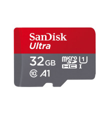 microSDHC (UHS-1) SanDisk Ultra 32Gb class 10 A1 (120Mb/s) (adapter SD) (SDSQUA4-032G-GN6MA)