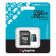 Карта пам'яті microSDXC (UHS-1 U3) Kingston Canvas Go! Plus 256Gb class 10 A2 V30 (R200MB/s, W-160MB/s) (adapter SD) (SDCG4/256GB)
