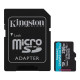 Карта пам'яті microSDXC (UHS-1 U3) Kingston Canvas Go! Plus 256Gb class 10 A2 V30 (R200MB/s, W-160MB/s) (adapter SD) (SDCG4/256GB)