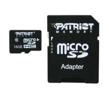 microSDHC (UHS-1) Patriot LX Series 16Gb class 10 (adapter SD) (PSF16GMCSDHC10)