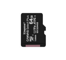 microSDXC (UHS-1) Kingston Canvas Select Plus 64Gb class 10 А1 (R-100MB/s) (SDCS2/64GBSP)