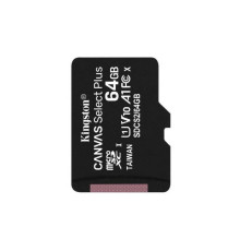 microSDXC (UHS-1) Kingston Canvas Select Plus 64Gb class 10 А1 (R-100MB/s) (SDCS2/64GBSP)