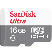 microSDHC (UHS-1) SanDisk Ultra 16Gb class 10 (80Mb/s) (SDSQUNS-016G-GN3MN)