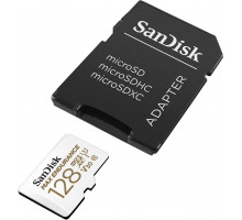 microSDXC (UHS-1 U3) SanDisk Max Endurance 128Gb class 10 V30 (100Mb/s) (adapterSD) (SDSQQVR-128G-GN6IA)