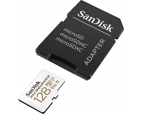 microSDXC (UHS-1 U3) SanDisk Max Endurance 128Gb class 10 V30 (100Mb/s) (adapterSD) (SDSQQVR-128G-GN6IA)