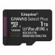 Карта пам'яті microSDXC (UHS-1 U3) Kingston Canvas Select Plus Gen3 1Tb class 10 А1 V30 (R-150MB/s) (SDCS3/1TBSP)