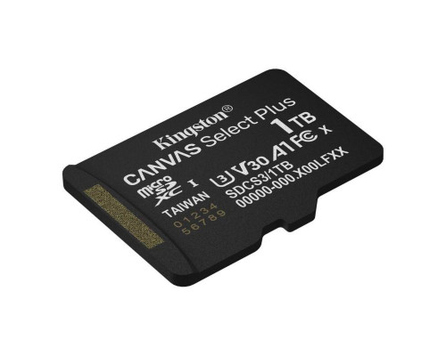 Карта пам'яті microSDXC (UHS-1 U3) Kingston Canvas Select Plus Gen3 1Tb class 10 А1 V30 (R-150MB/s) (SDCS3/1TBSP)