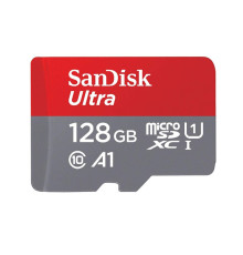 microSDXC (UHS-1) SanDisk Ultra 128Gb class 10 A1 (100Mb/s) (SDSQUNR-128G-GN6MN)