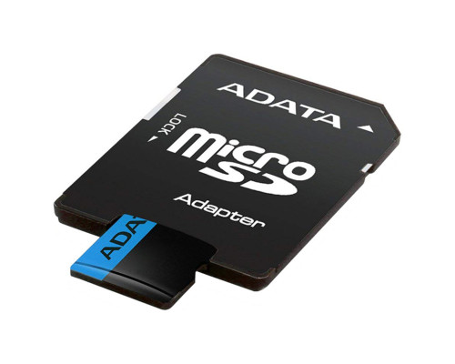 microSDHC (UHS-1) A-DATA Premier 32Gb Class 10 A1 (R-100Mb/s) (adapter SD) (AUSDH32GUICL10A1-RA1)