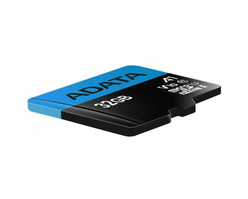 microSDHC (UHS-1) A-DATA Premier 32Gb Class 10 A1 (R-100Mb/s) (adapter SD) (AUSDH32GUICL10A1-RA1)