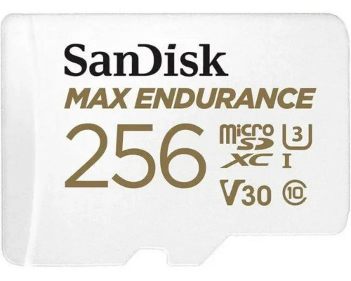 microSDXC (UHS-1 U3) SanDisk MAX Endurance 256Gb class 10 V30 (100Mb/s) (adapterSD) (SDSQQVR-256G-GN6IA)