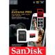 microSDXC (UHS-1 U3) SanDisk Extreme Pro A2 256Gb class 10 V30 (R200MB/s,W140MB/s) (adapter) (SDSQXCD-256G-GN6MA)