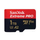 microSDXC (UHS-1 U3) SanDisk Extreme Pro A2 1TB class 10 V30 (R200MB/s,W140MB/s) (adapter) (SDSQXCD-1T00-GN6MA)