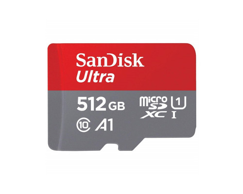 microSDXC (UHS-1) SanDisk Ultra 512Gb class 10 A1 (150Mb/s) (adapter SD) (SDSQUAC-512G-GN6MA)