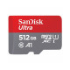 microSDXC (UHS-1) SanDisk Ultra 512Gb class 10 A1 (150Mb/s) (adapter SD) (SDSQUAC-512G-GN6MA)