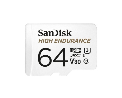 microSDXC (UHS-1 U3) SanDisk Max Endurance 64Gb class 10 V30 (R100Mb/sW40Mb/s) (adapterSD) (SDSQQVR-064G-GN6IA)