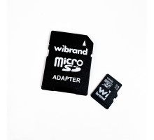 microSDXC (UHS-1) Wibrand 128Gb class 10 (adapter SD) (WICDHU1/128GB-A)
