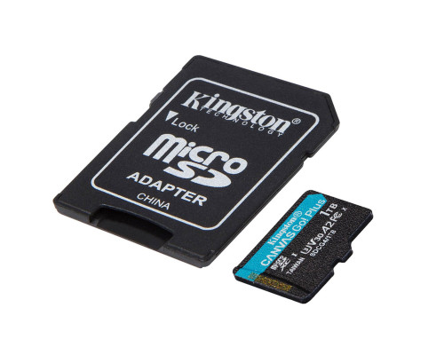 Карта пам'яті microSDXC (UHS-1 U3) Kingston Canvas Go! Plus 1Tb class 10 A2 V30 (R200MB/s, W-160MB/s) (adapter SD) (SDCG4/1TB)
