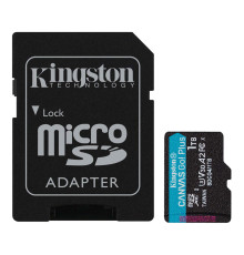 Карта пам'яті microSDXC (UHS-1 U3) Kingston Canvas Go! Plus 1Tb class 10 A2 V30 (R200MB/s, W-160MB/s) (adapter SD) (SDCG4/1TB)
