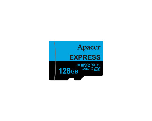 Карта пам'яті microSDXC (UHS-1 U3) Apacer Express 128Gb class 10 V30 A1 Read/Write:810/700 MB/sec (Compatible with Nintendo Switch 2) (AP128GMCEXG3X17-RA)