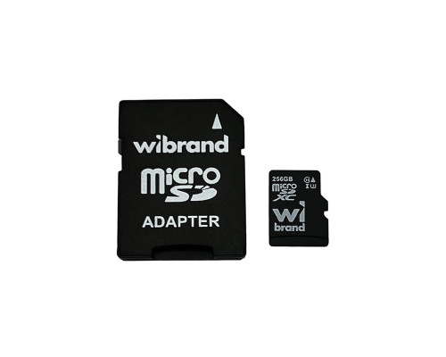 Карта пам'яті microSDXC (UHS-1 U3) Wibrand 256Gb class 10 (adapter SD) (WICDHU3/256GB-A)