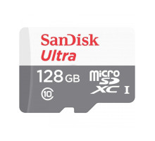 microSDXC (UHS-1) SanDisk Ultra 128Gb class 10 A1 (100Mb/s) (adapter SD) (SDSQUNR-128G-GN3MA)