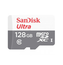 microSDXC (UHS-1) SanDisk Ultra 128Gb class 10 A1 (100Mb/s) (adapter SD) (SDSQUNR-128G-GN3MA)