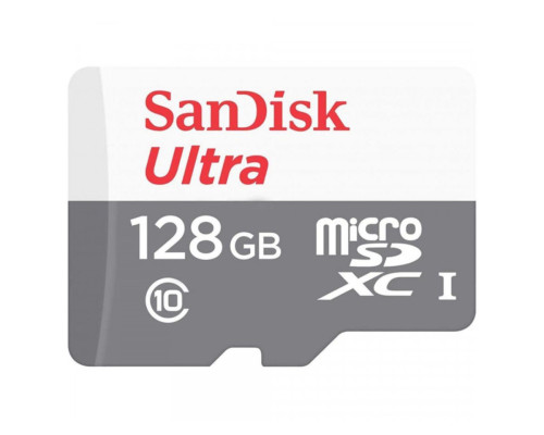 microSDXC (UHS-1) SanDisk Ultra 128Gb class 10 A1 (100Mb/s) (adapter SD) (SDSQUNR-128G-GN3MA)