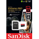 microSDXC (UHS-1 U3) SanDisk Extreme Pro A2 64Gb class 10 V30 (R200MB/s,W90MB/s) (adapter) (SDSQXCU-064G-GN6MA)