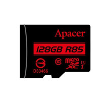 microSDXC (UHS-1) Apacer 128Gb class 10 R85MB/s (AP128GMCSX10U5-RA)