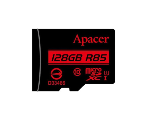 microSDXC (UHS-1) Apacer 128Gb class 10 R85MB/s (AP128GMCSX10U5-RA)