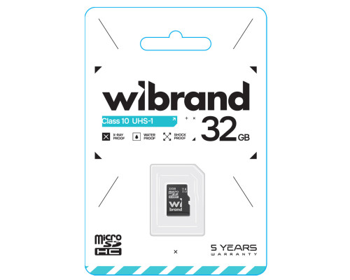 microSDHC (UHS-1) Wibrand 32Gb class 10 (WICDHU1/32GB)