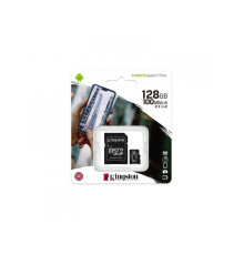 microSDXC (UHS-1) Kingston Canvas Select Plus 128Gb class 10 А1 (R-100MB/s) (adapter SD) (SDCS2/128GB)