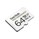 microSDXC (UHS-1 U3) SanDisk High Endurance 64Gb class 10 V30 (100Mb/s) (adapterSD) (SDSQQNR-064G-GN6IA)