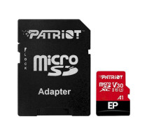 microSDXC (UHS-1 U3) Patriot EP Series 1Тb class 10 V30 (R-100MB/s, W-80MB/s) (adapter SD) (PEF1TBEP31MCX)