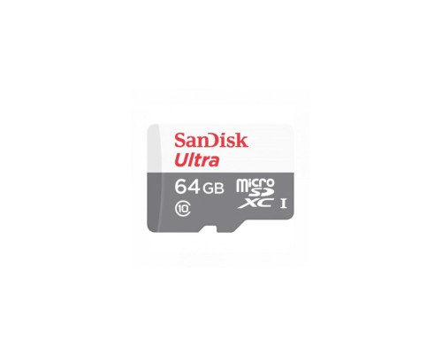 microSDXC (UHS-1) SanDisk Ultra 64Gb class 10 A1 (100Mb/s) (adapter SD) (SDSQUNR-064G-GN3MA)