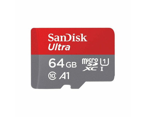 microSDXC (UHS-1) SanDisk Ultra 64Gb class 10 A1 (140Mb/s) (adapter SD) (SDSQUAB-064G-GN6MA)