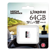 microSDXC (UHS-1 U1) Kingston Endurance 64Gb class 10 А1 (R95MB/s, W30MB/s) (SDCE/64GB)