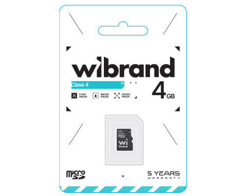 microSDHC Wibrand 4Gb class 4 (WICDC4/4GB)